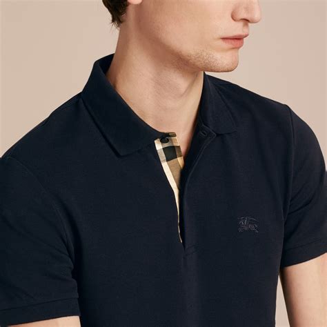 burberry pique polo men's